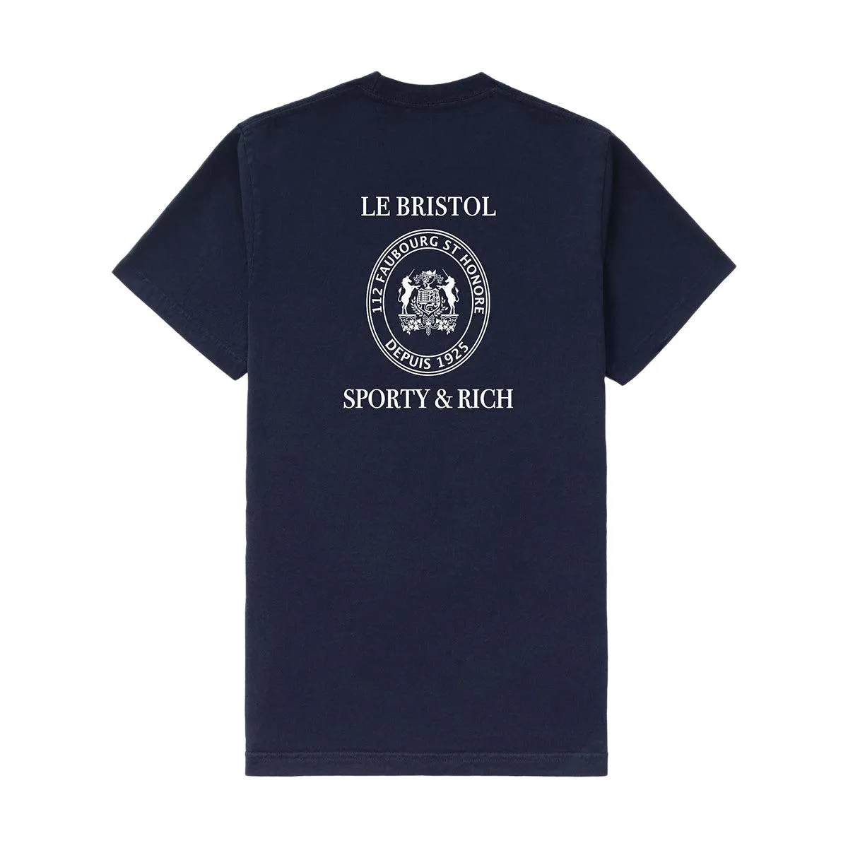 + Le Bristol Paris Crest Seal Tee 'Navy White'