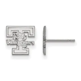 10k White Gold University of Tennessee XS (Tiny) Post Earrings