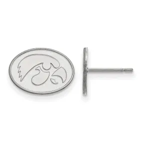 14k White Gold University of Iowa XS (Tiny) Post Earrings