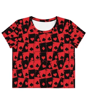 Ace Of Hearts Crop Tee