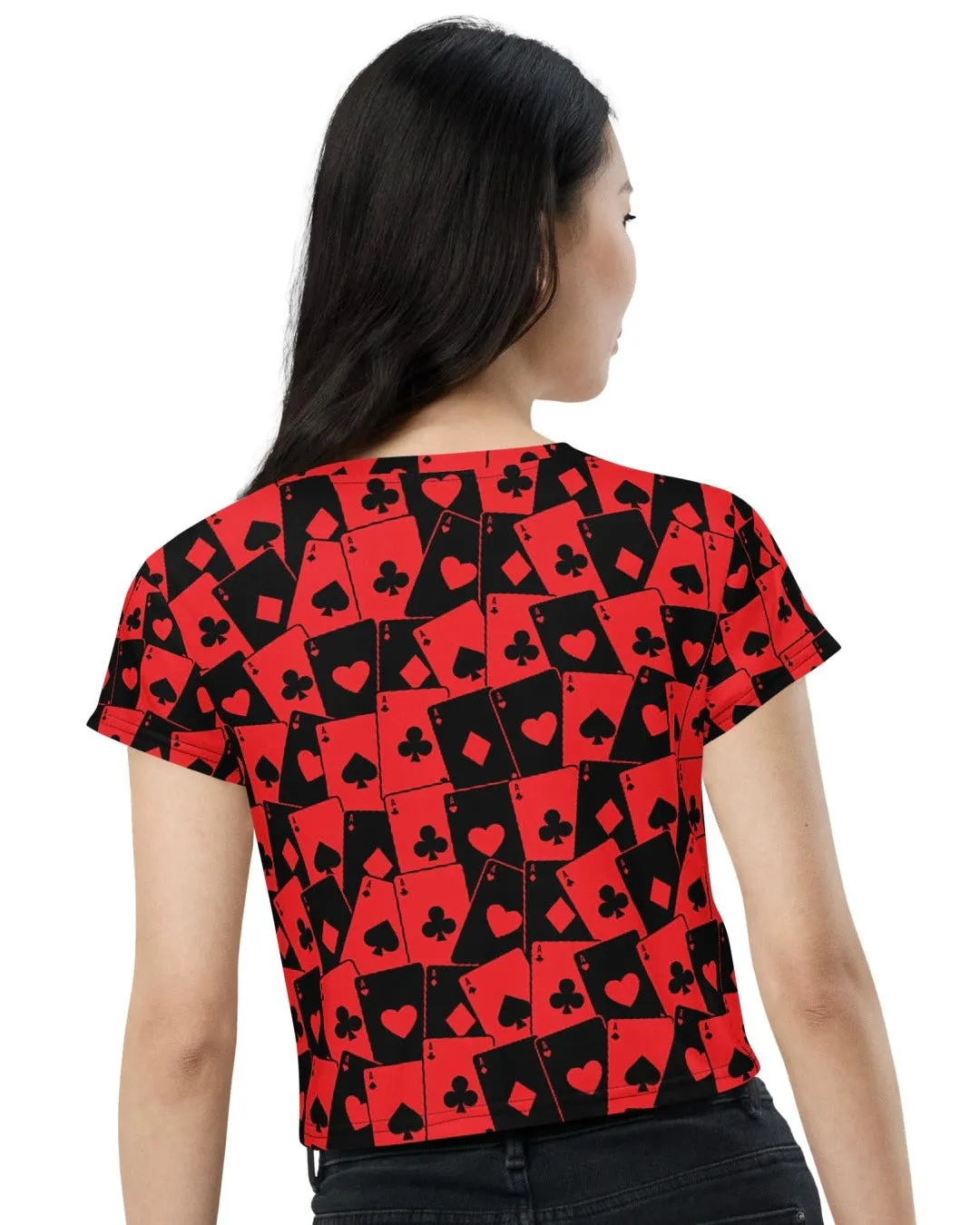 Ace Of Hearts Crop Tee