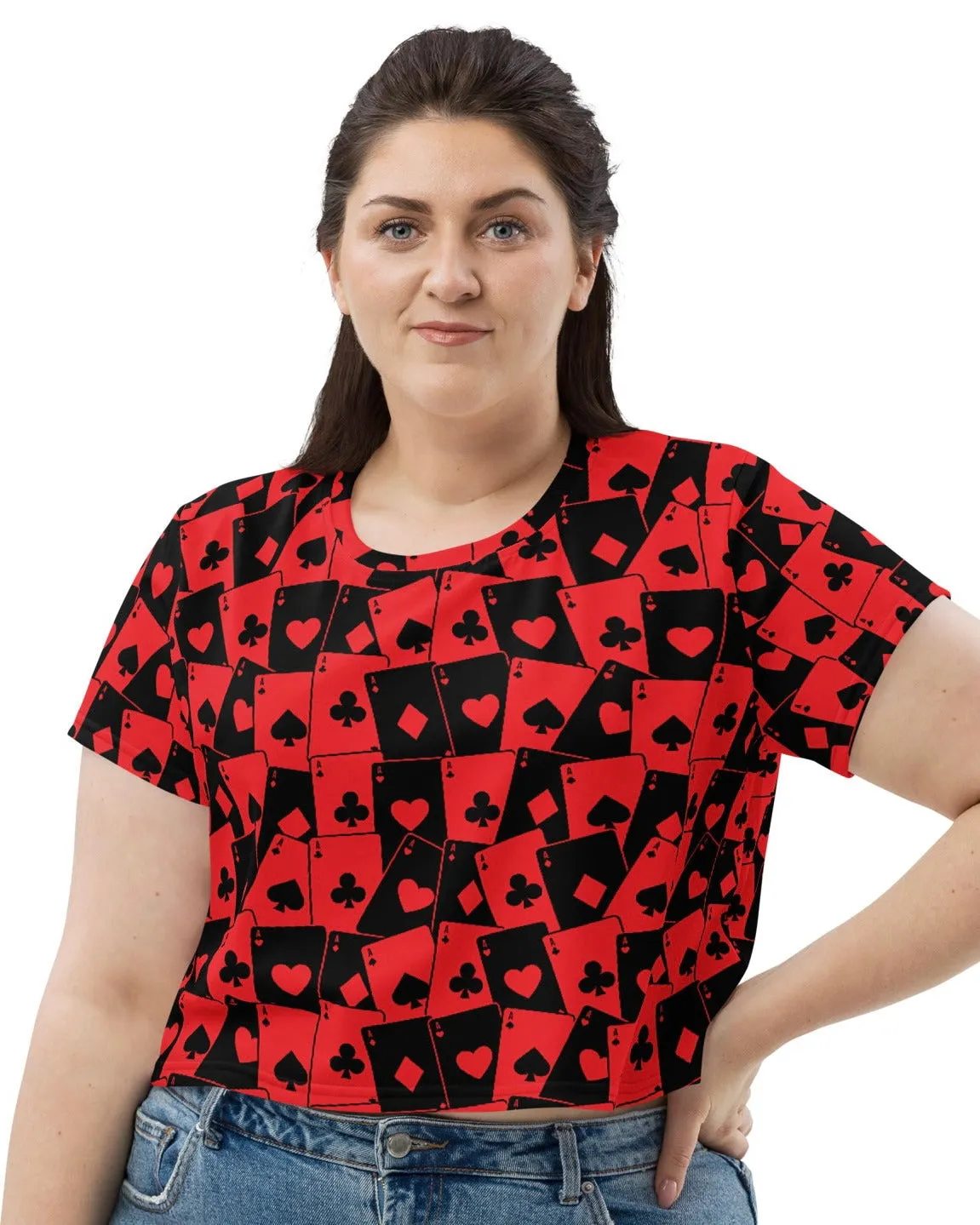 Ace Of Hearts Crop Tee