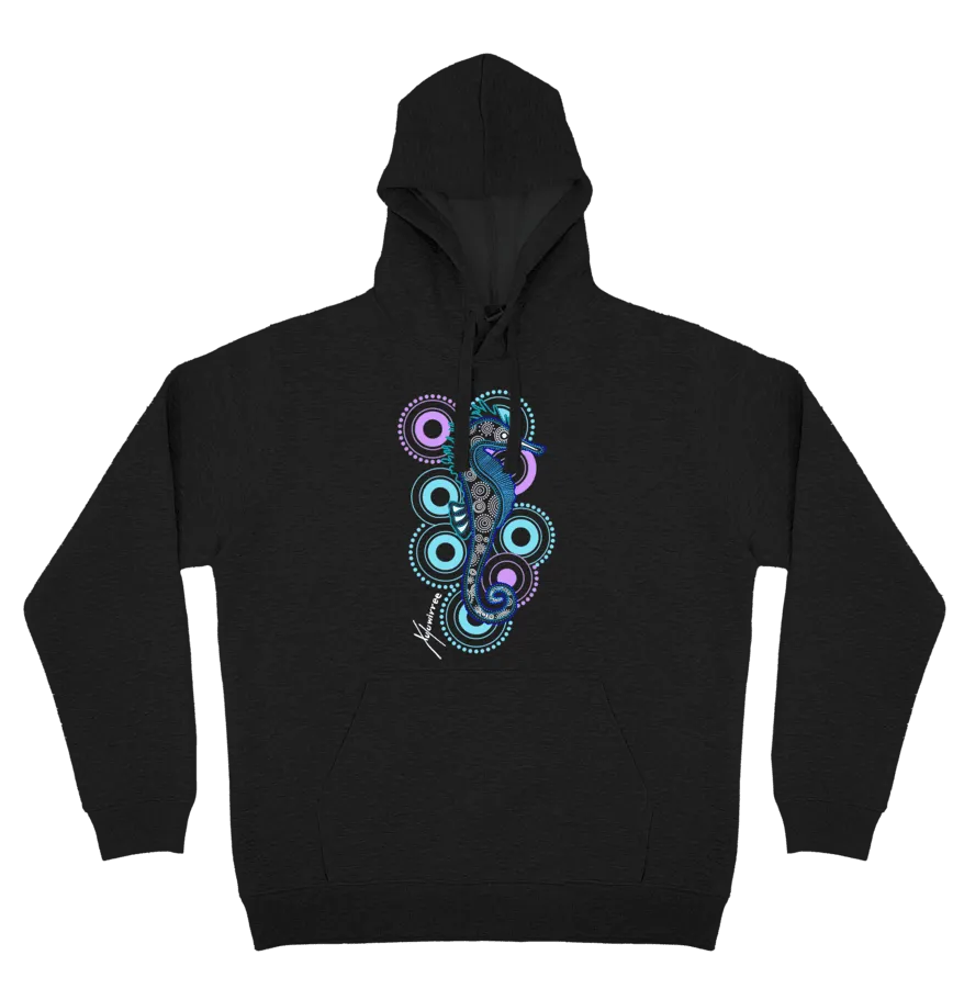 Adults Cozy Hoodie - Seahorse By Debbie Scott