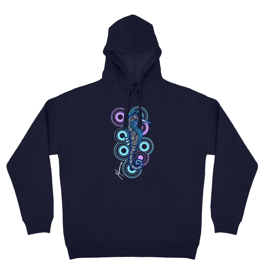 Adults Cozy Hoodie - Seahorse By Debbie Scott