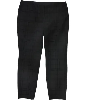 Alfani Womens Flocked Grid Casual Trouser Pants