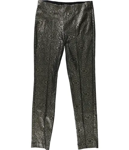 Alfani Womens Metallic Paisley Casual Trouser Pants