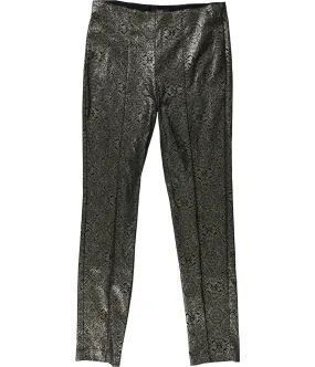 Alfani Womens Metallic Paisley Casual Trouser Pants