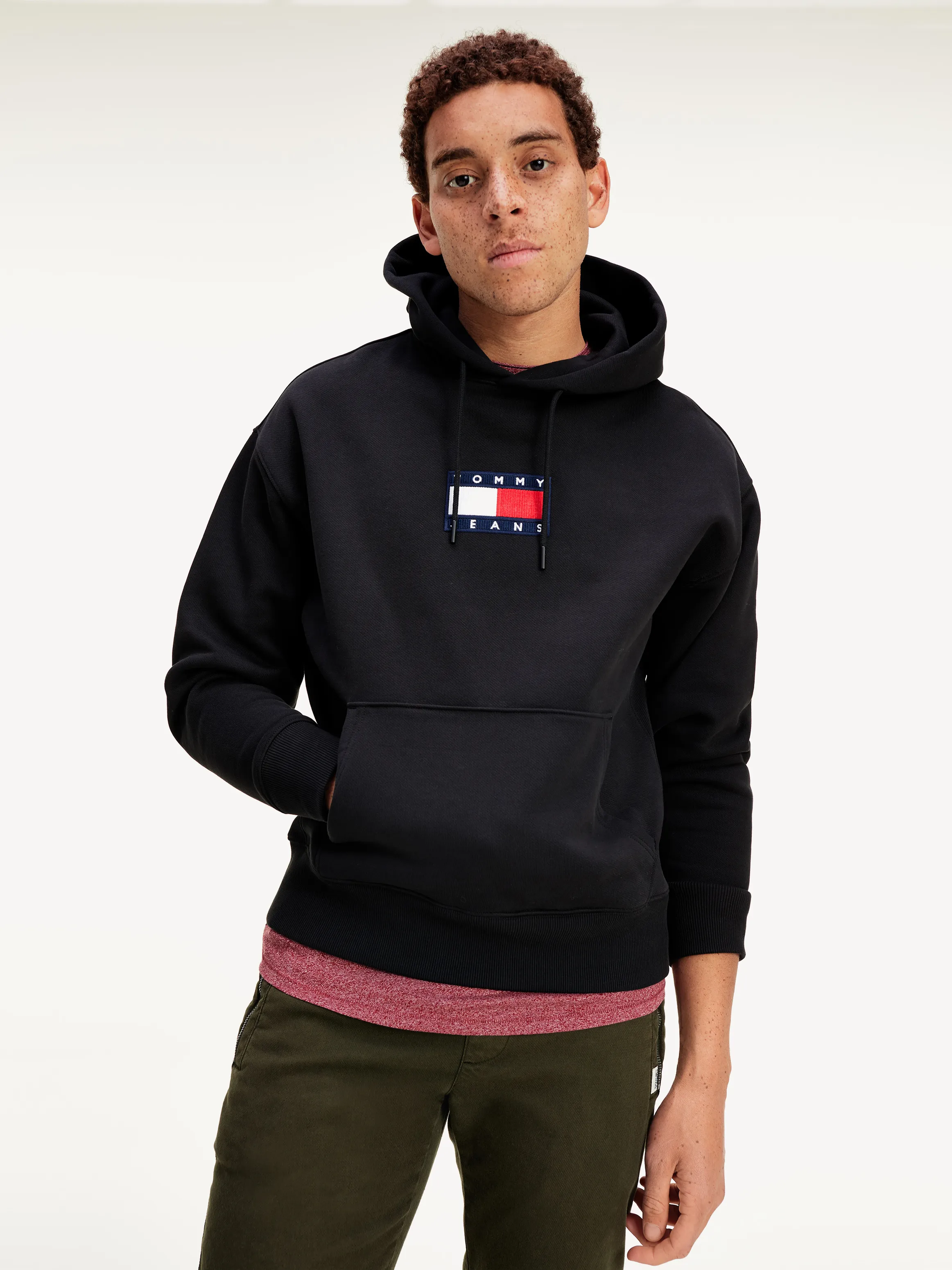 Badge Organic Cotton Fleece Hoody | Sweatshirts & Hoodies | Tommy Hilfiger