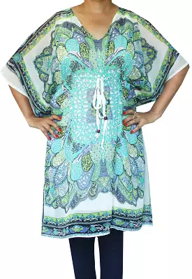 Beachwear Dress Womens Printed Caftan