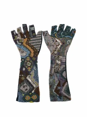 Beaded Fingerless Gloves