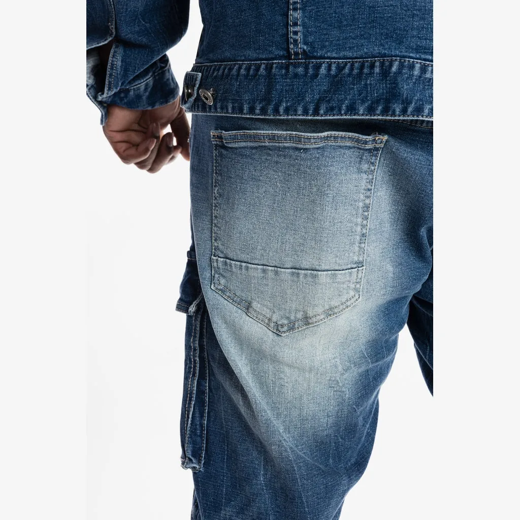 Big and Tall - Utility Jeans - Bristol Blue