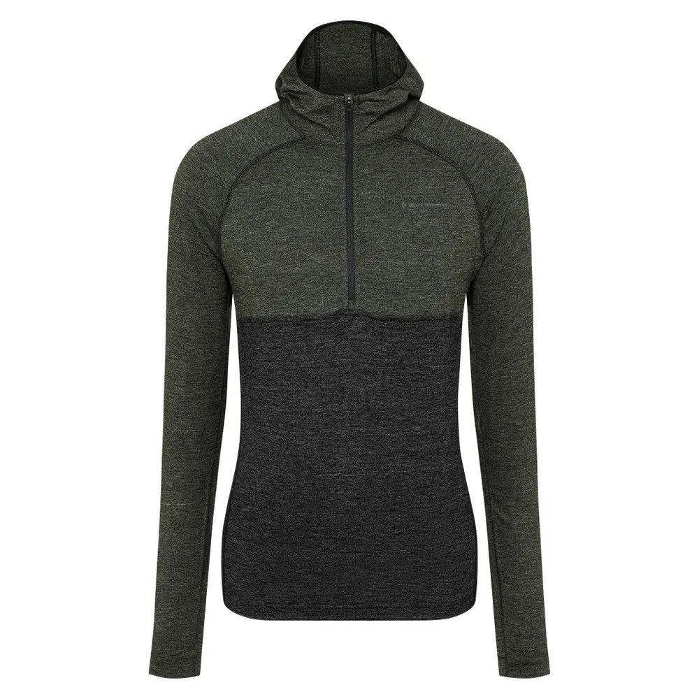 Black Diamond Men's Solution 150 Merino Baselayer Crew Half Zip Hoody