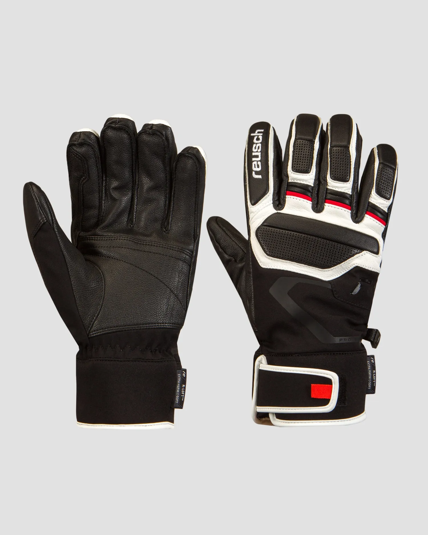 Black ski gloves Reusch Pro RC 6201110-7745