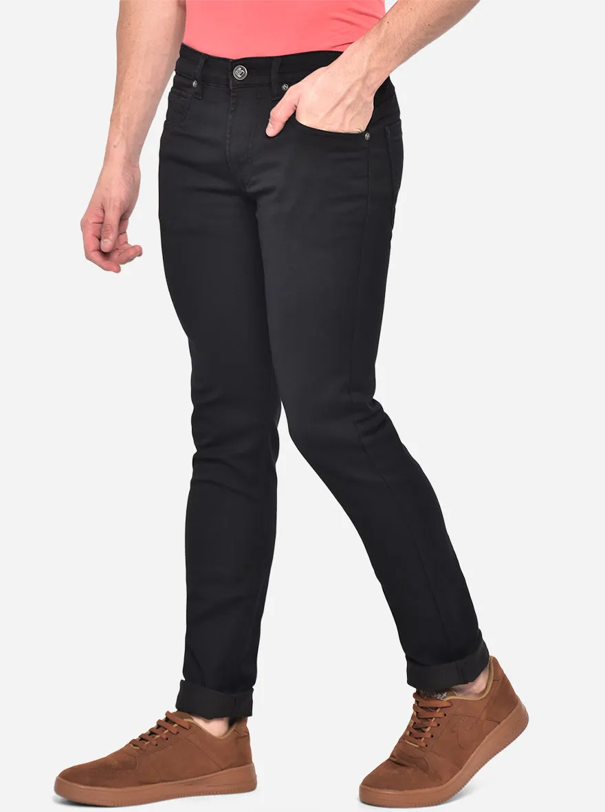 Black Washed Narrow Fit Jeans | Greenfibre