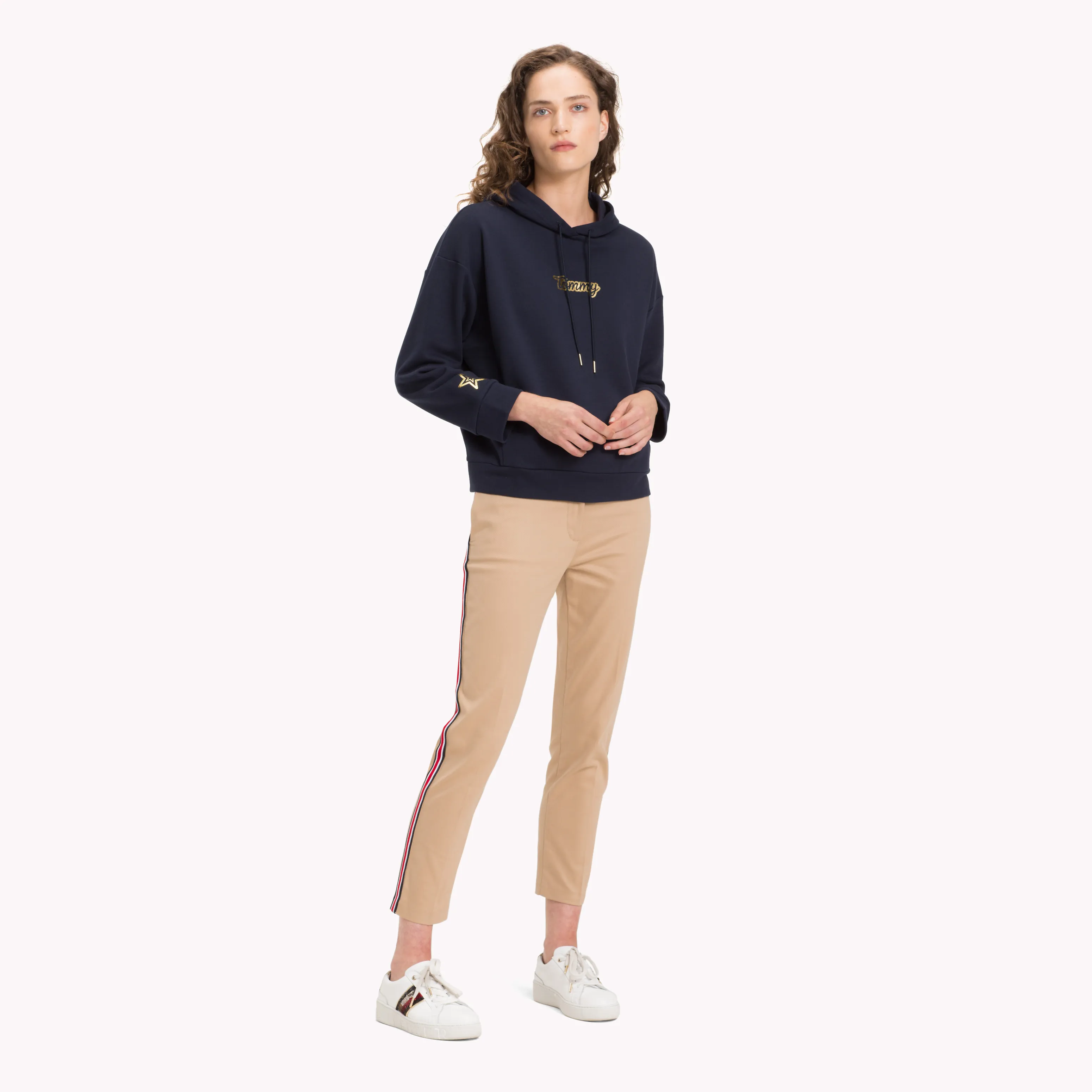 Blue Cotton Blend Star Hoody | Sweatshirts & Hoodies | Tommy Hilfiger