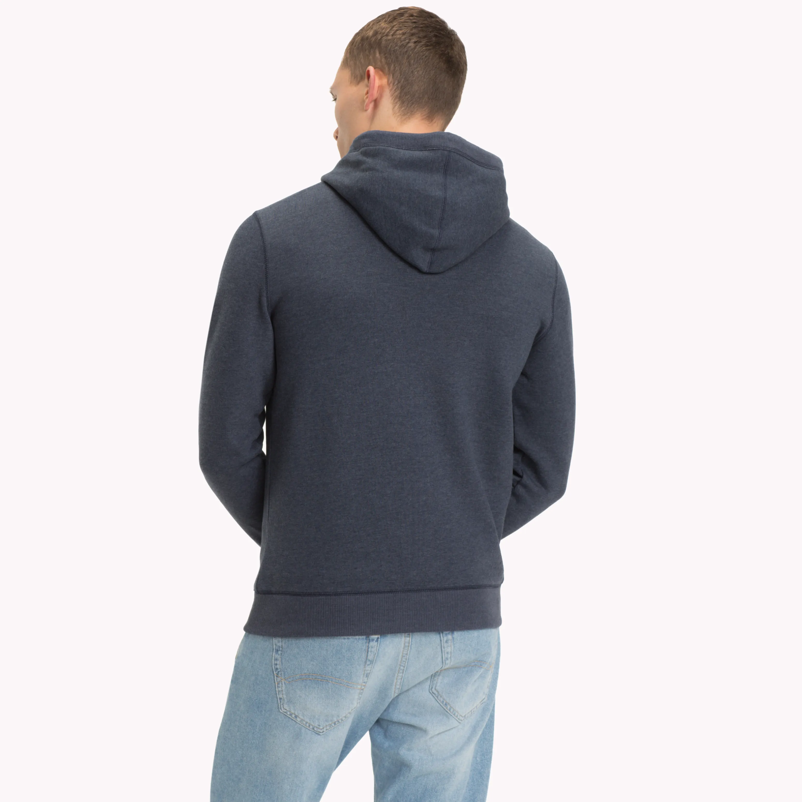 Blue Regular Fit Zipped Hoody | Sweatshirts & Hoodies | Tommy Hilfiger