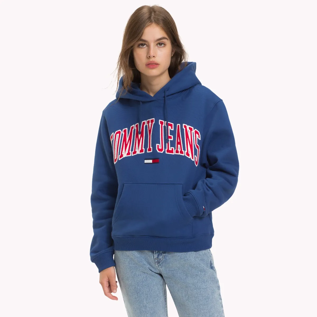 Blue Tommy Classics Drawstring Hoody | Sweatshirts & Hoodies | Tommy Hilfiger