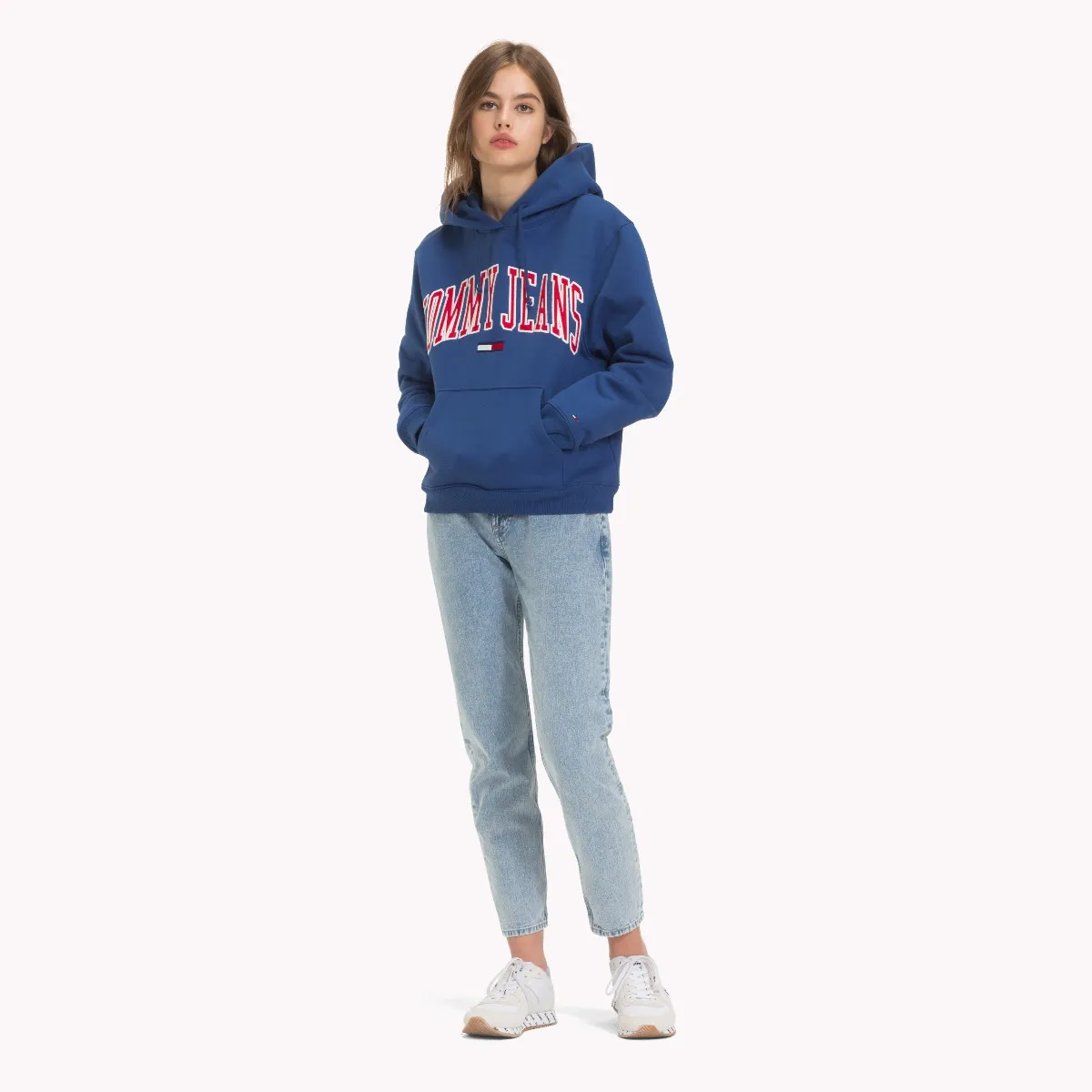 Blue Tommy Classics Drawstring Hoody | Sweatshirts & Hoodies | Tommy Hilfiger