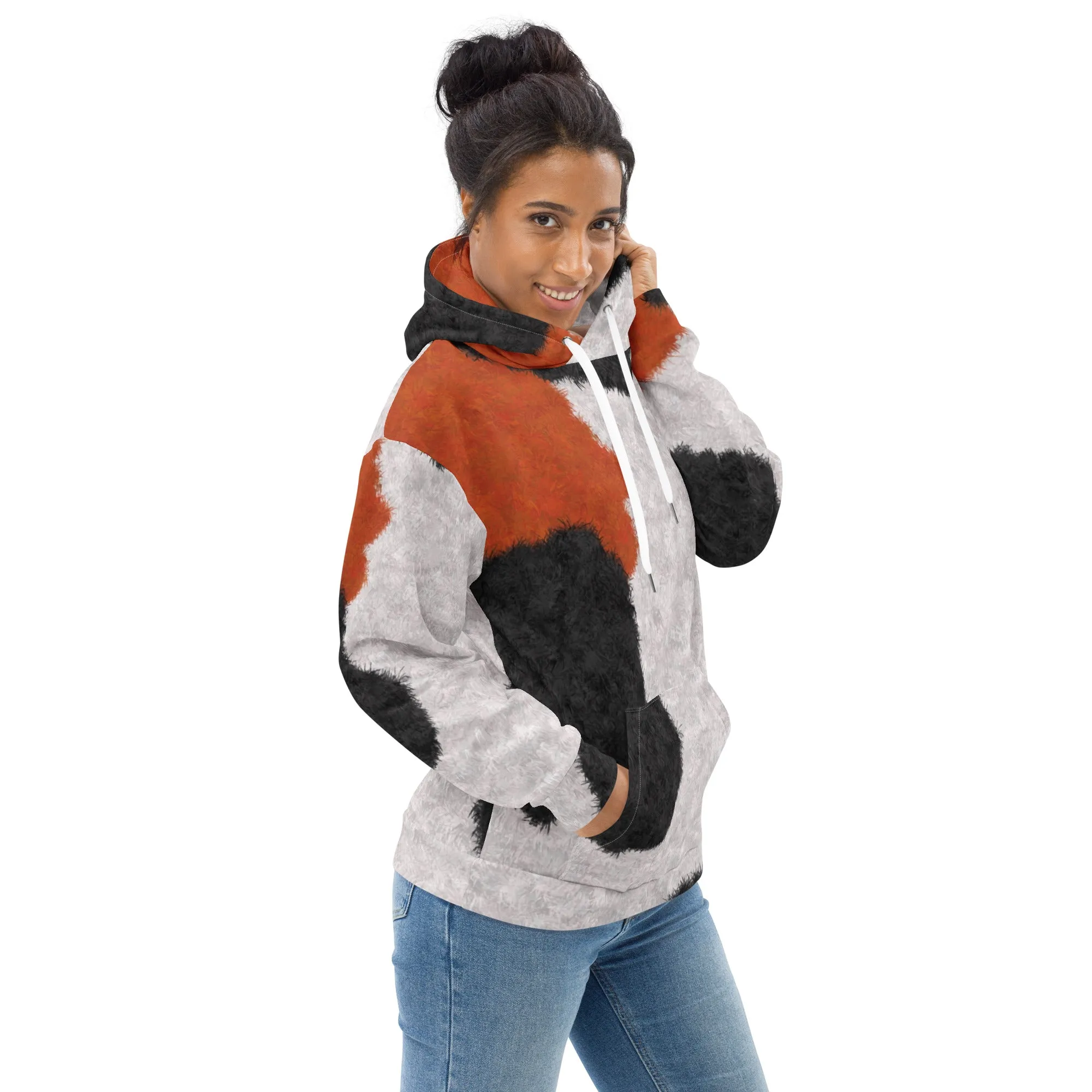 Calico Cat Fur Print Unisex Hoodie