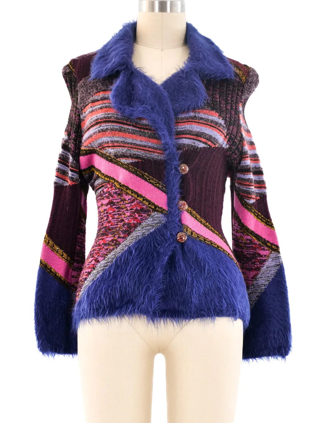 Christian Lacroix Patchwork Knit Jacket