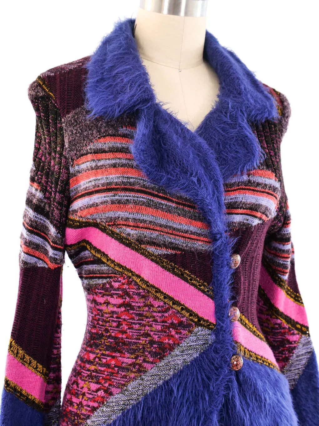 Christian Lacroix Patchwork Knit Jacket