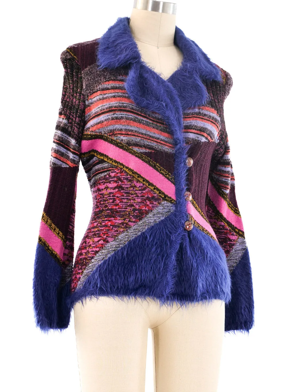 Christian Lacroix Patchwork Knit Jacket