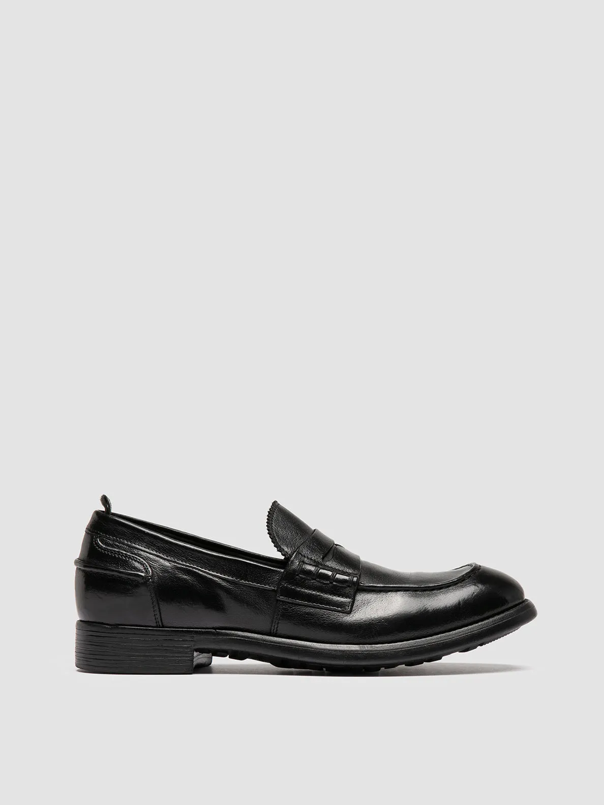 CHRONICLE 056 - Black Leather Penny Loafers