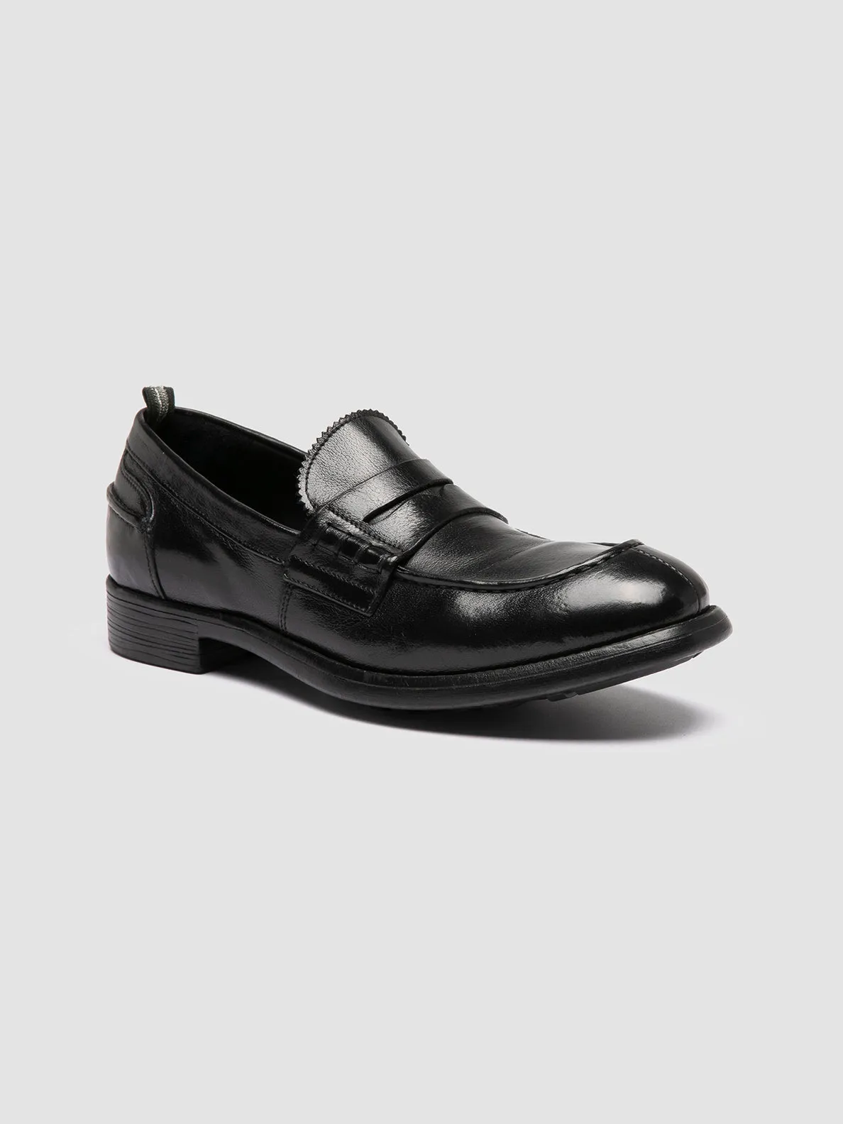 CHRONICLE 056 - Black Leather Penny Loafers