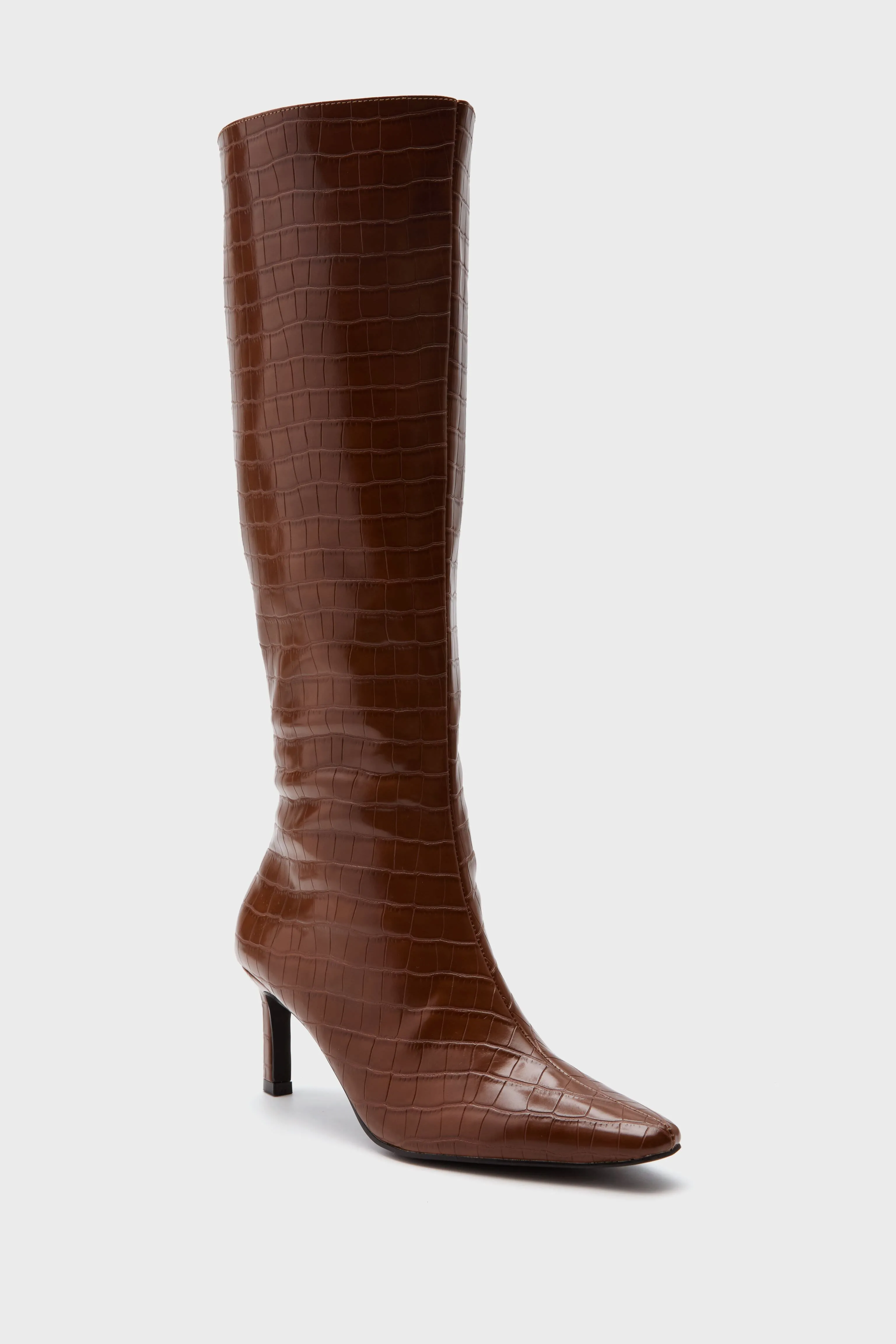 Cognac Croc Robbie Boots