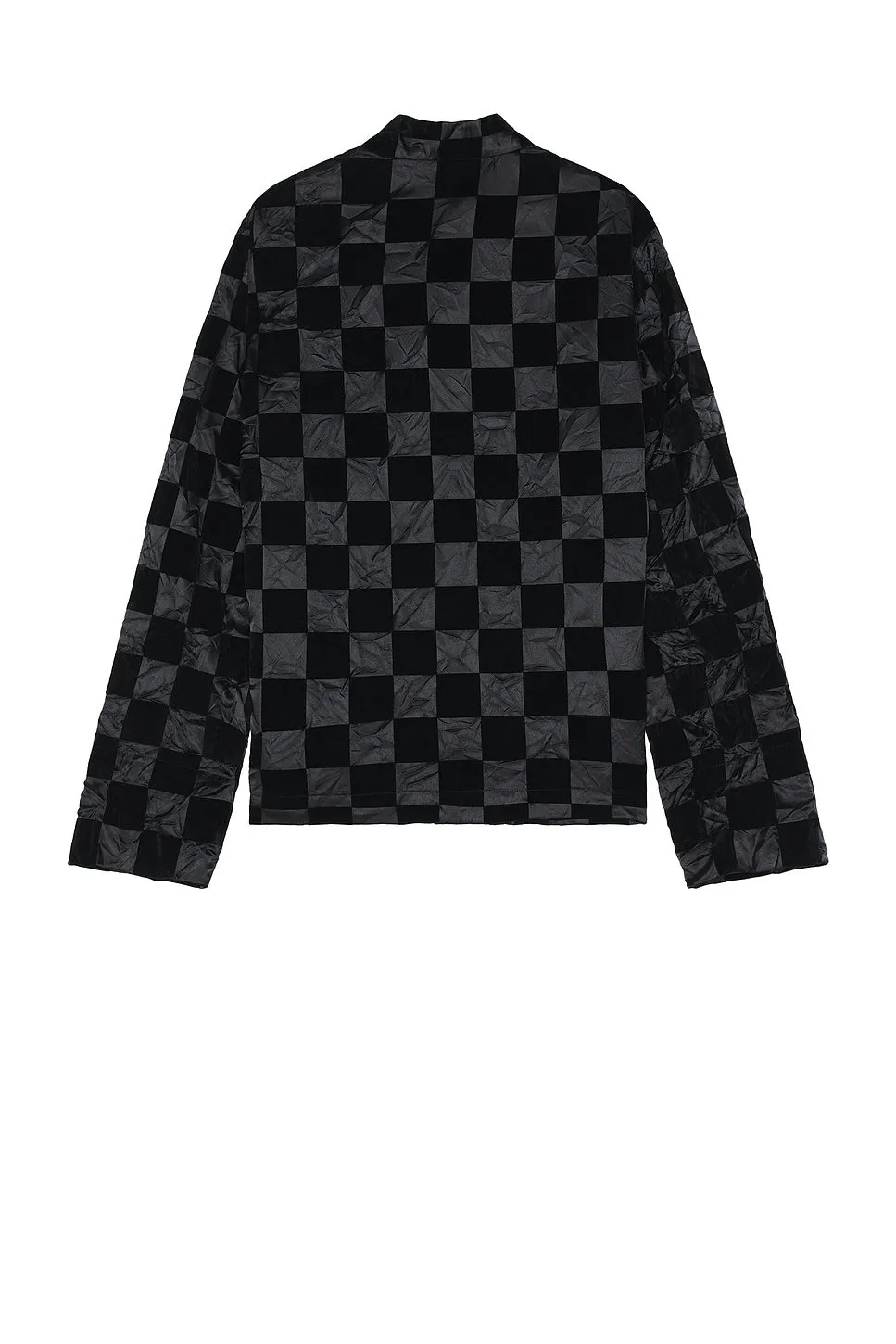 COMME des GARCONS BLACK Checkered Flock Jacket