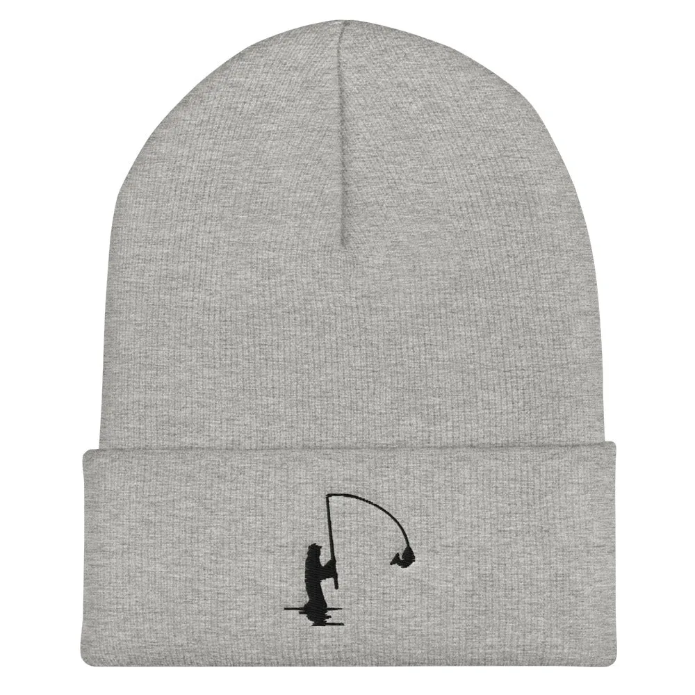 Cuffed Fisherman Embroidered Beanie