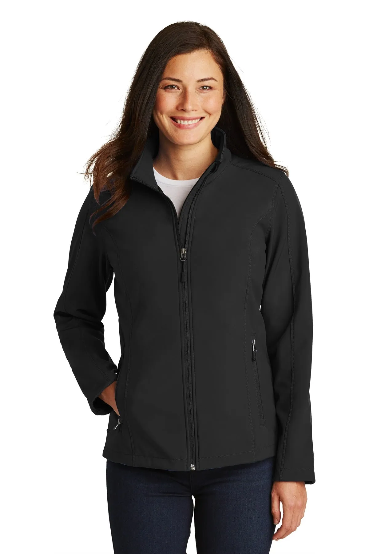 Custom Embroidered Port Authority Ladies Core Soft Shell Jacket. L317