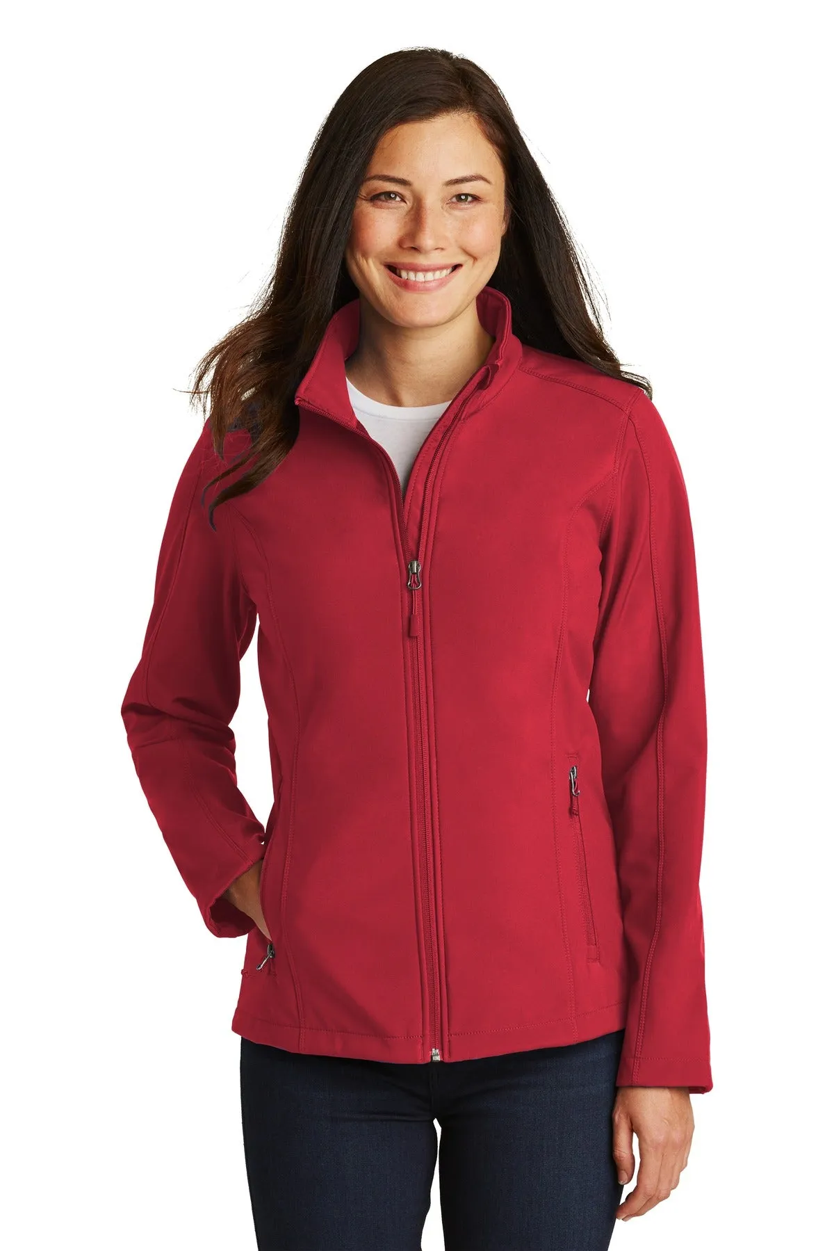 Custom Embroidered Port Authority Ladies Core Soft Shell Jacket. L317