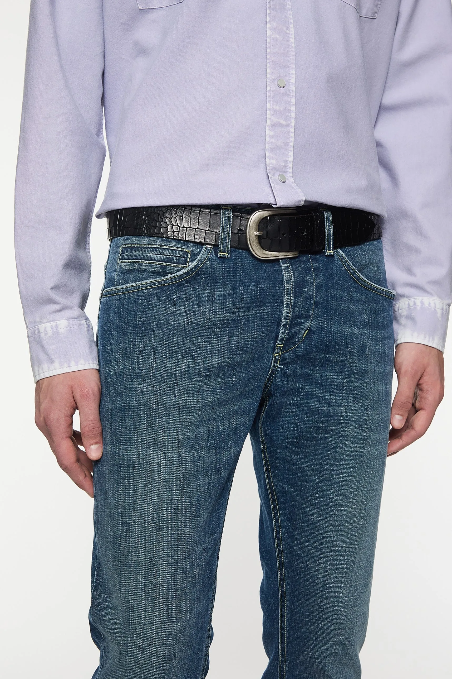 Dondup Jeans George Skinny Denim Medio Uomo