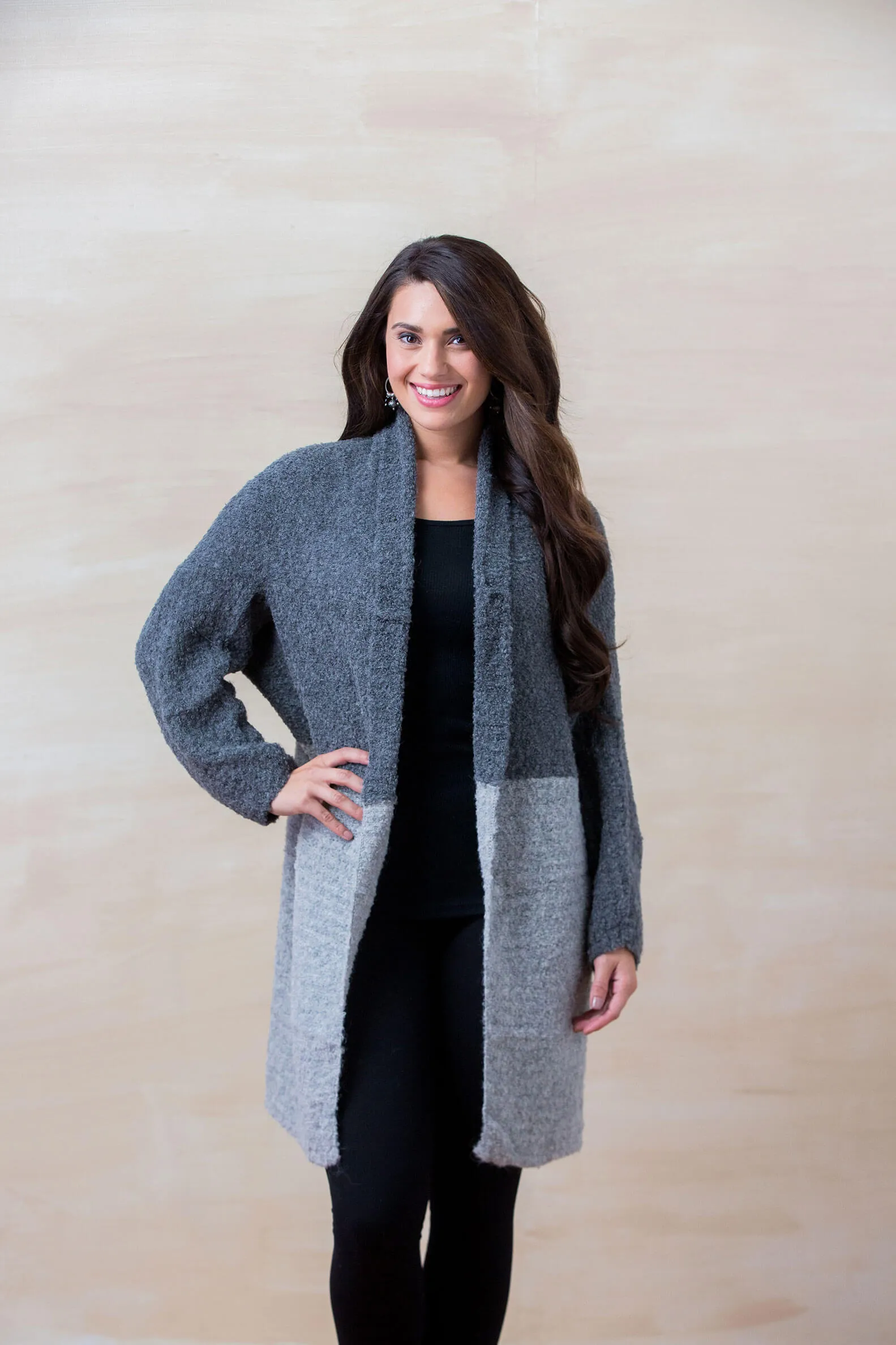 Double Boucle Cardigan