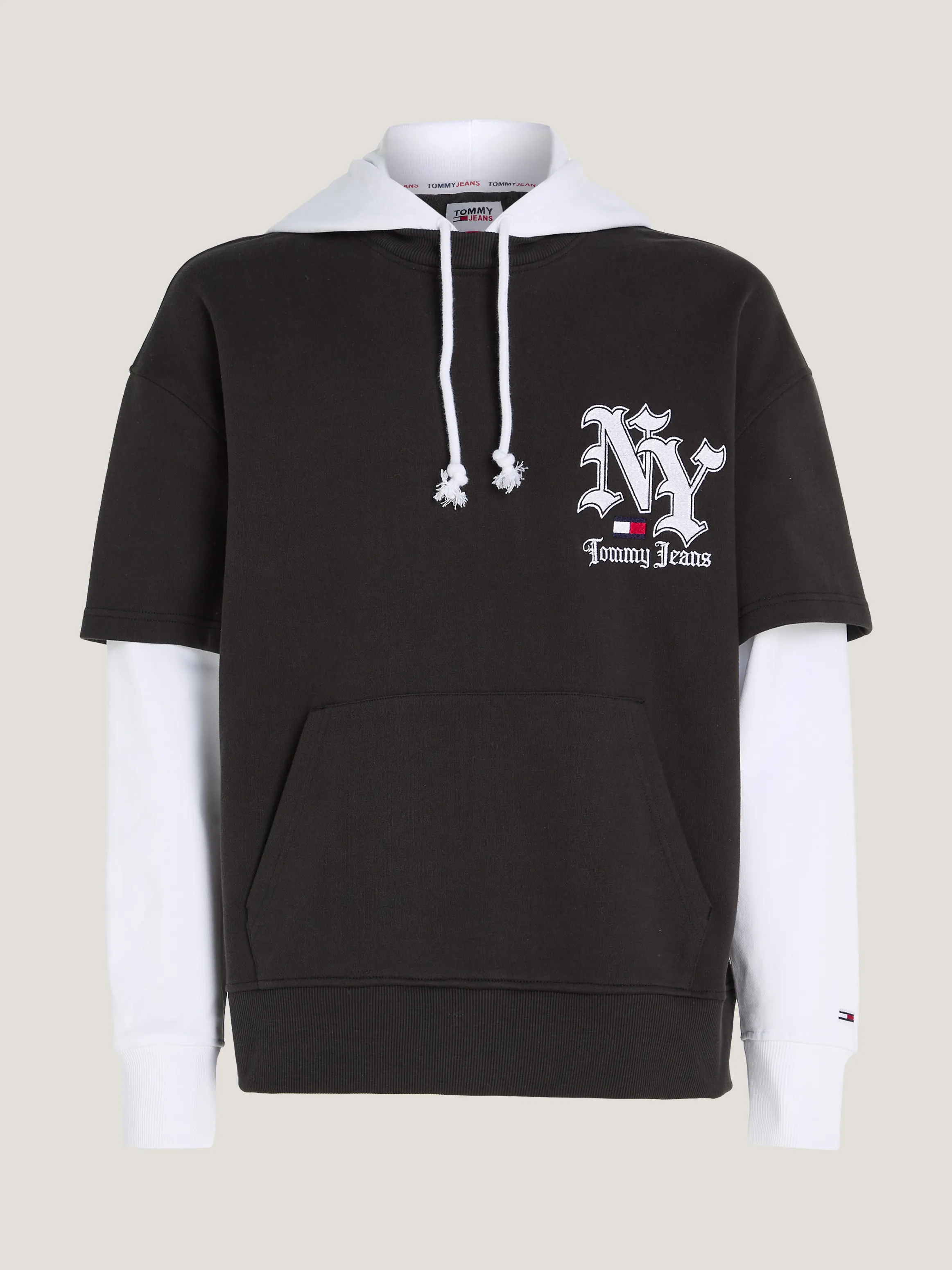 Double Layer Sleeves NY Logo Hoody | Sweatshirts & Hoodies | Tommy Jeans