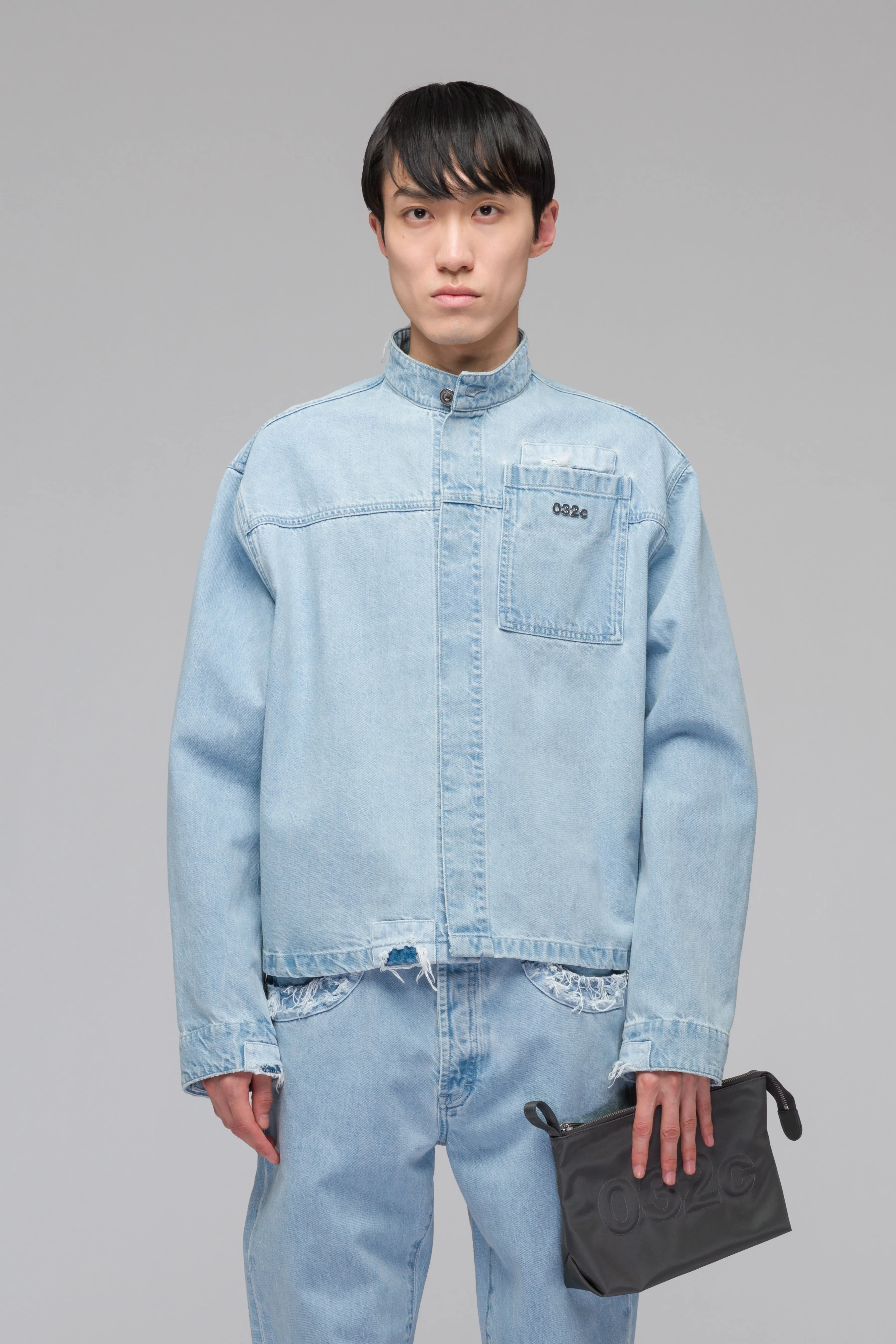 'DOUBLE SHIFT' PATCHWORK DENIM JACKET