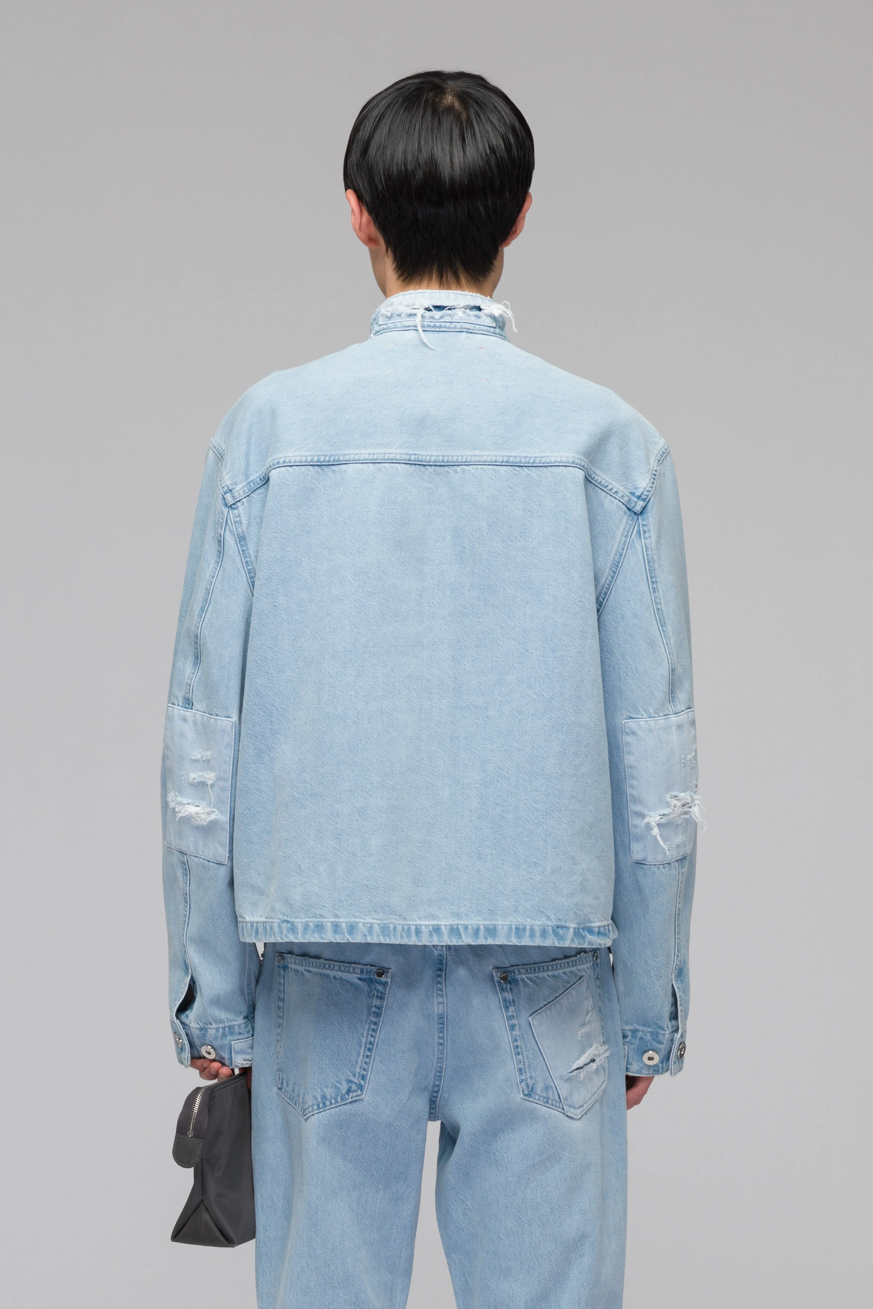 'DOUBLE SHIFT' PATCHWORK DENIM JACKET