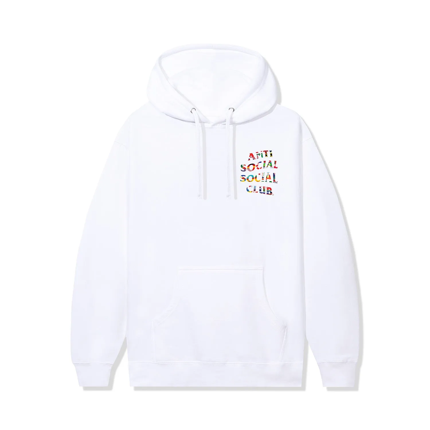 Flag Collage Hoodie - White