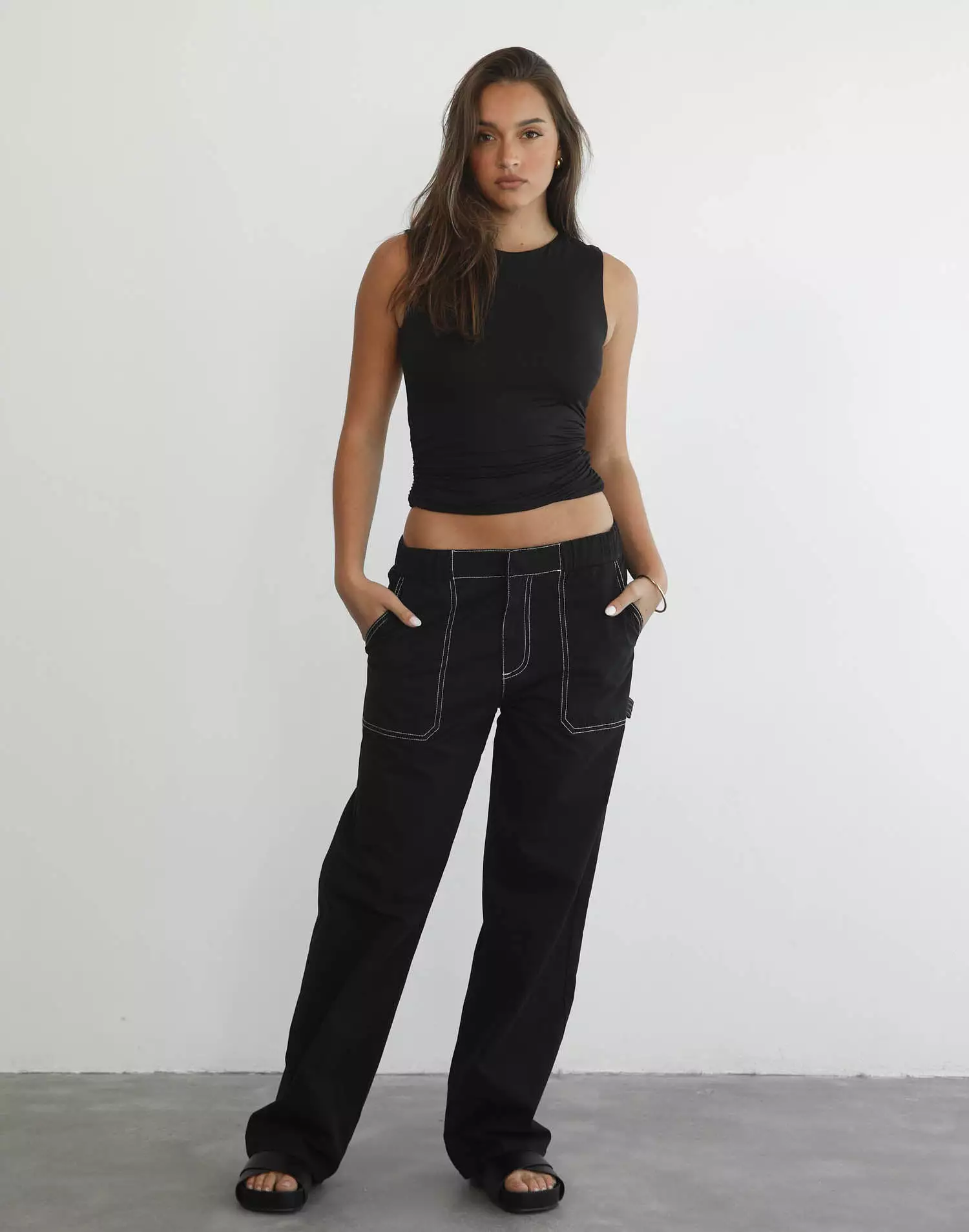 Fountain Tailored Pant (Onyx) - By Lioness