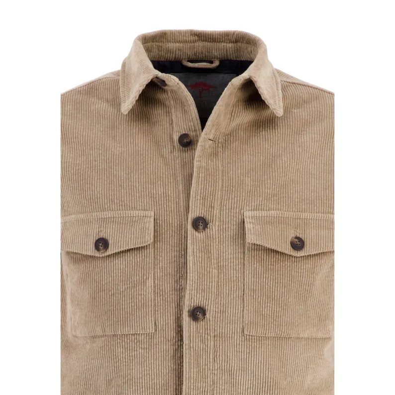 Fynch-Hatton Cord Overshirt Jacket 12082012 Off white