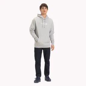 Grey Fleece Embroidered Hoody | Sweatshirts & Hoodies | Tommy Hilfiger