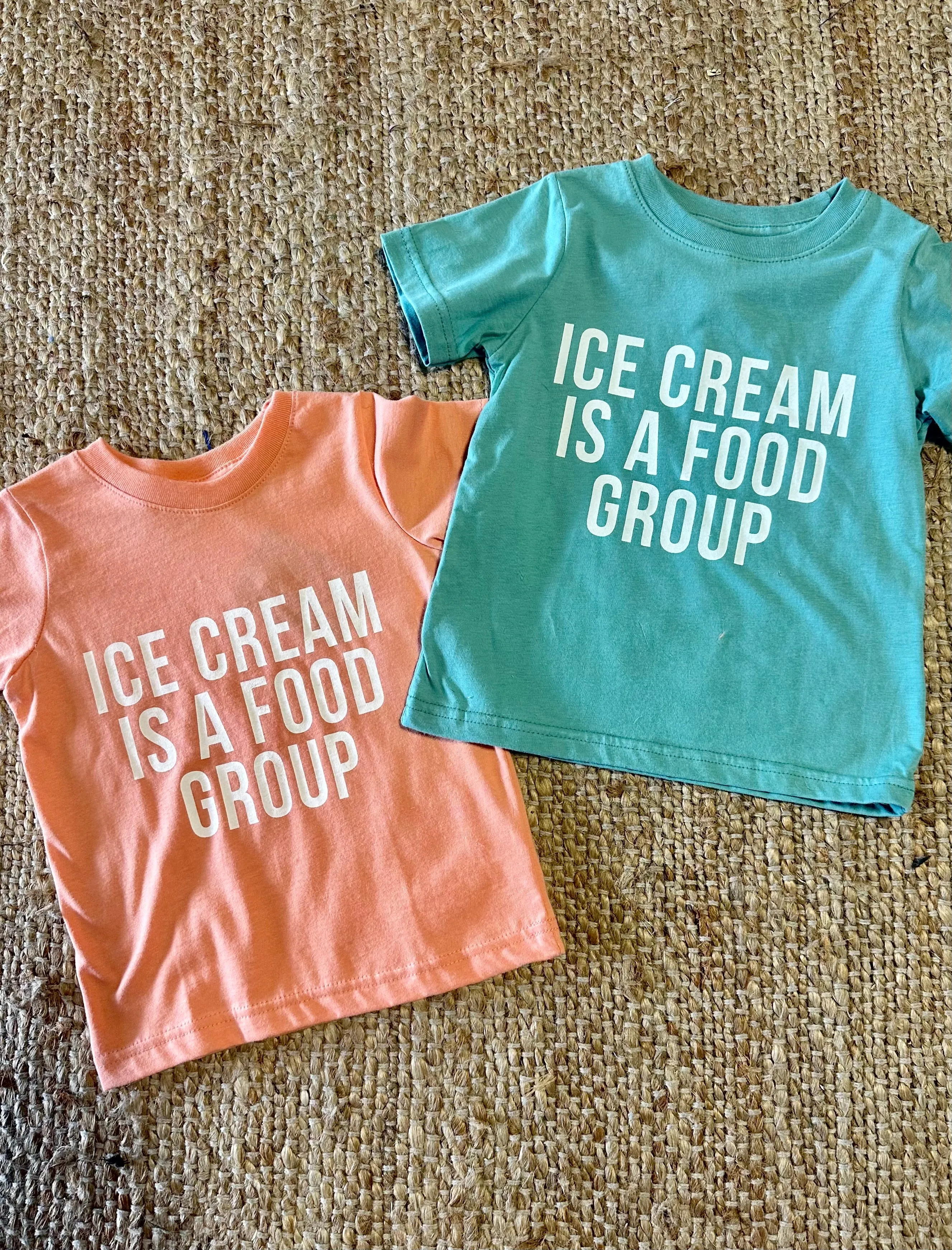 HAPPY KIDS CO ICE CREAM FOOD GROUP TEE | SUNSET OR SALTWATER