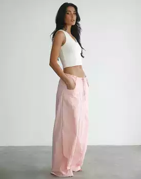 Hills Parachute Pants (Bubblegum) - By Lioness