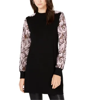 I-N-C Womens Embroidered Sleeve Tunic Sweater