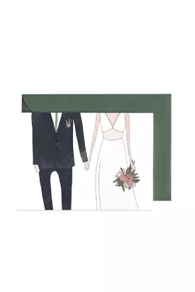 In The Daylight - Man And Woman Wedding - Greeting Card