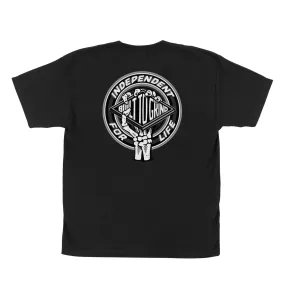 Independent For Life Clutch Youth S/S T-Shirt - Black - S