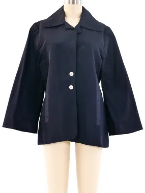 Isabel Toledo Silk Button Front Jacket