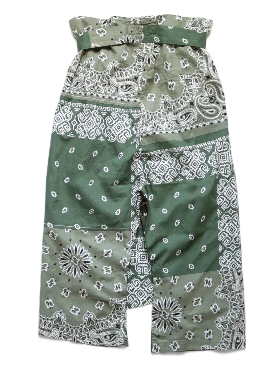 Kapital Gauze bandana patchwork pt wrap pants