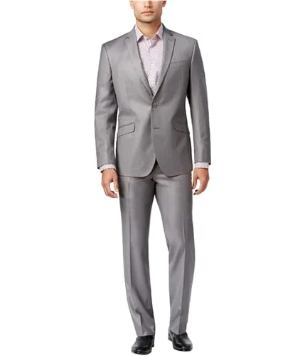 Kenneth Cole Mens Micro-Check Dress Pants Slacks